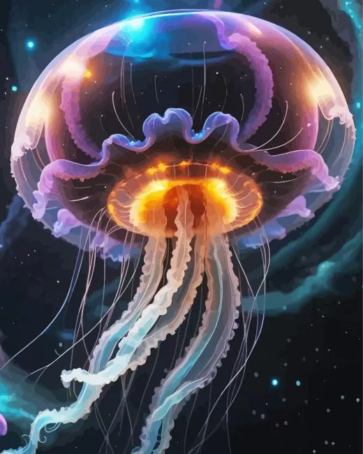 jellyfish galaxy Diamond Paints Jellyfish Galaxy Diamond Painting