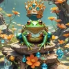 King Frog Diamond Painting