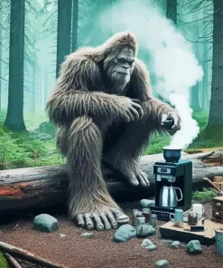 Lonely Funny Big Foot Diamond Painting
