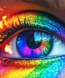 Rainbow Eye Diamond Painting