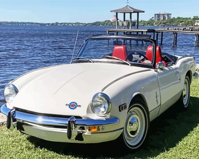 1970 triumph spitfire car Diamond by Numbers 1970 Triumph Spitfire Car Diamond Painting