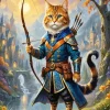 Archer Cat Diamond Painting