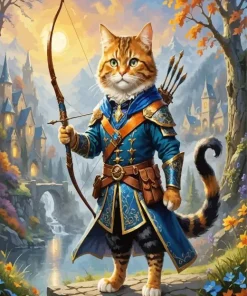 Archer Cat Diamond Painting