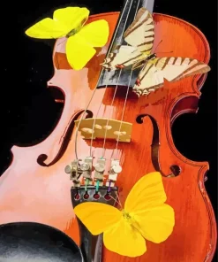 Butterfly Violin Diamond Painting