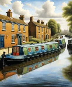Canal Boat Diamond Painting
