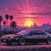 Car And Sunset Diamond Painting