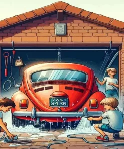 Car Wash Day Diamond Painting