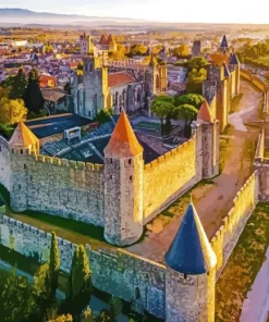 Carcassonne The Medieval City Diamond Painting