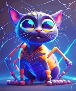 Cat Spider Diamond Painting