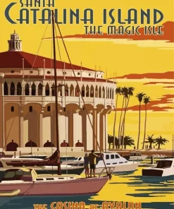 Catalina Island Poster Diamond Painting