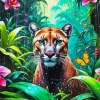 Cougar In Jungle Diamond Painting