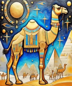 Egypt Camel Art Diamond Painting