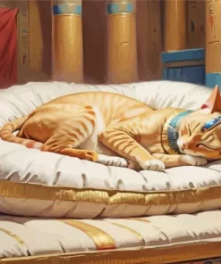Egyptian Cat Nap Diamond Painting