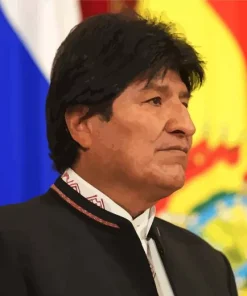 Evo Morales Diamond Painting