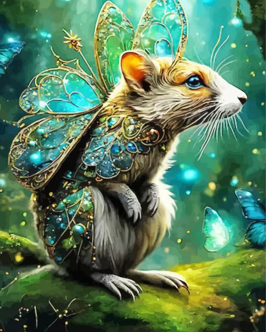 Fantasy Butterfly Mouse Diamond Paints Fantasy Butterfly Mouse Diamond Painting