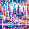 Fantasy Candy City Diamond Painting