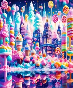 Fantasy Candy City Diamond Painting