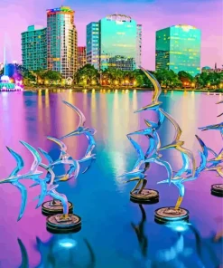 Florida Orlando Eola Park Diamond Painting