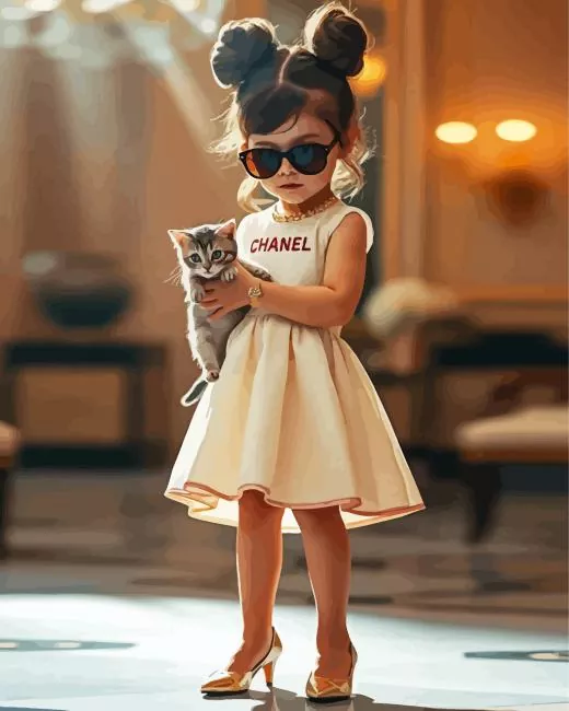 Girly Pig art Diamond By Numbers Girly Pig Art Diamond Painting