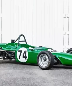 Green Old Race Car Diamond Painting