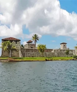 Guatemala Castle of San Felipe de Lara Diamond Painting