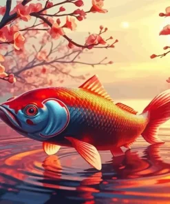 Koi Carp Fish Diamond Painting