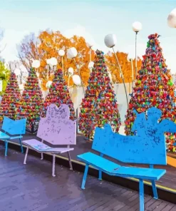 Love Lock of Seoul Tower Diamond Painting