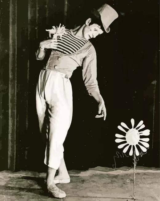 Marcel Marceau painting by numbers Marcel Marceau Diamond Painting
