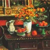 Marigolds And Fruits By Margaret Olley Diamond Painting