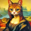 Mona Lisa Cat Diamond Painting