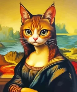 Mona Lisa Cat Diamond Painting
