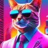 Mr Cat Wearing Sunglasses Diamond Painting