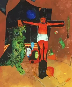 Mystical Crucifixion Campendonk Diamond Painting