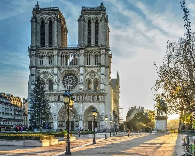 Notre Dame Cathedral of Paris Diamond Paintings Notre Dame Cathedral of Paris Diamond Painting