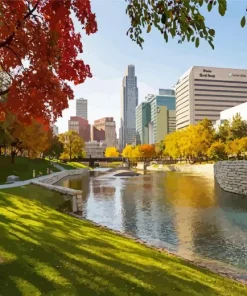 Omaha City In Fall Diamond Painting