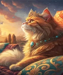 Persian Cat With a Tiara Diamond Painting
