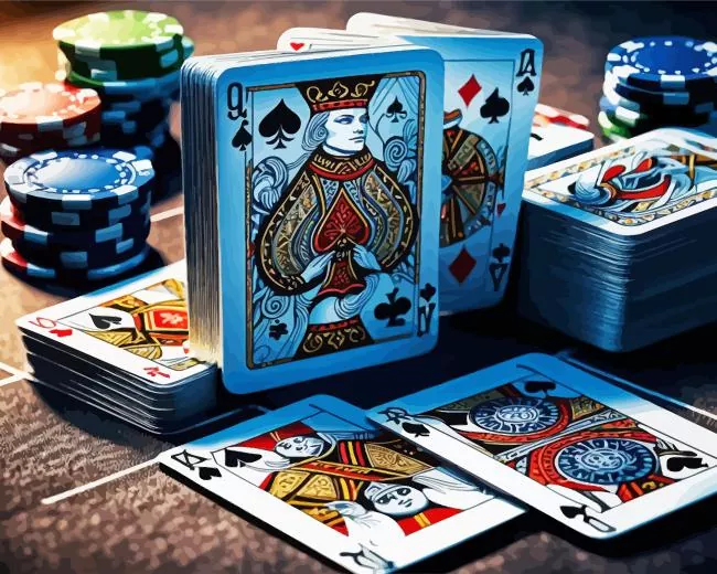 Poker Cards Diamond by Numbers Poker Cards Diamond Painting
