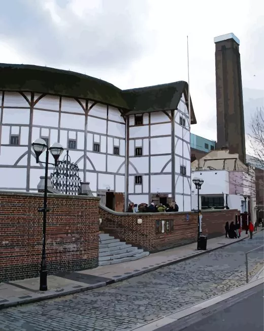 Shakespeares theatre Globe Diamond Paintings Shakespeares Theatre Globe Diamond Painting