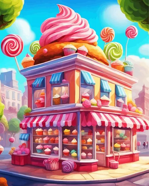 Sweet candy shop Diamond Paintings Sweet Candy Shop Diamond Painting