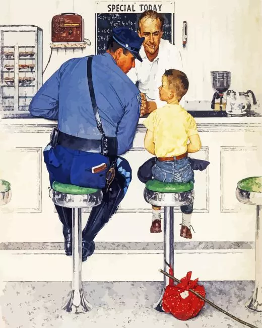 The Runaway Rockwell Norman Diamond Paintings The Runaway Rockwell Norman Diamond Painting