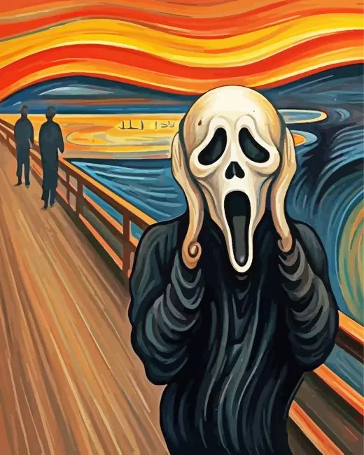 The Scream Ghostface Diamond By Numbers The Scream Ghostface Diamond Painting