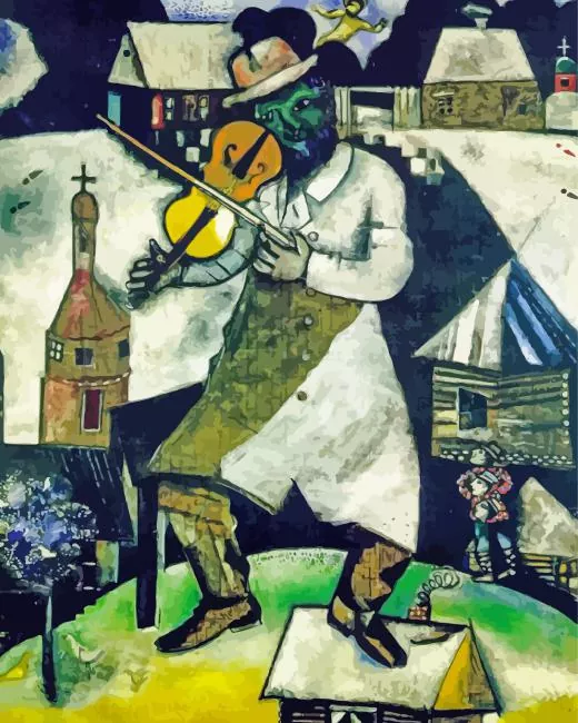 The Violinist Chagall Marc Diamond Paintings The Violinist Chagall Marc Diamond Painting