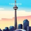Toronto Canada Poster Diamond Painting