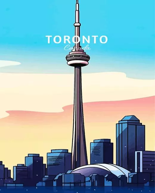 Toronto Canada Poster Diamond Paintings Toronto Canada Poster Diamond Painting