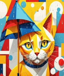 Yellow Cat Art Diamond Painting