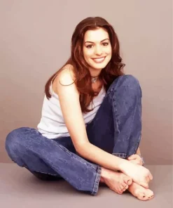 Young Actress Anne Hathaway Diamond Painting