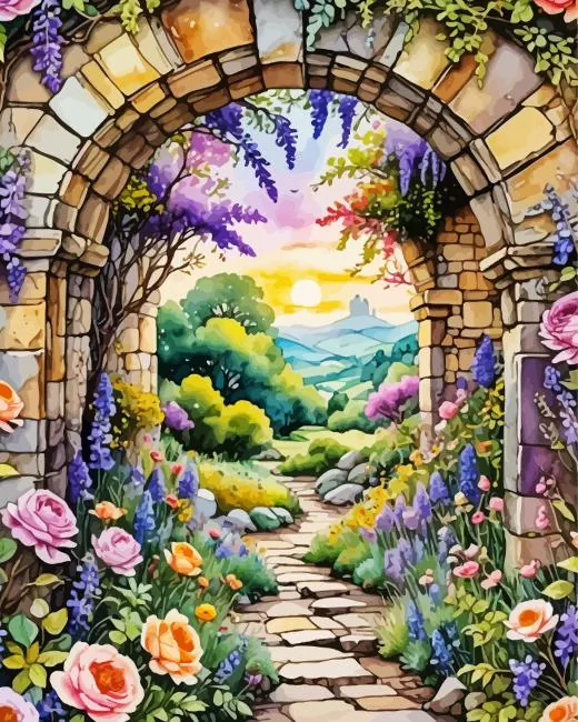 aesthetic garden path art Diamond Paintings Aesthetic Garden Path Art Diamond Painting