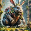 Aesthetic Giant Bunny Art Diamond Painting