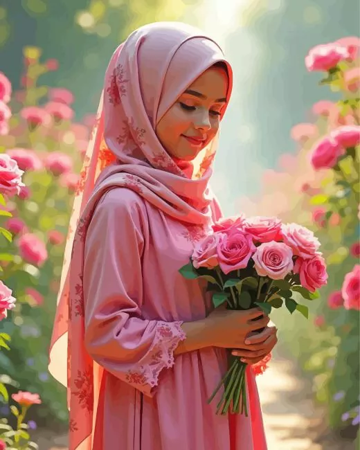 aesthetic muslim girl Diamond Paintings Aesthetic Muslim Girl Diamond Painting