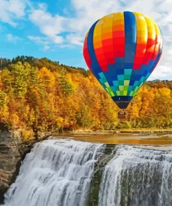 Balloons Over Niagara Falls Diamond Painting
